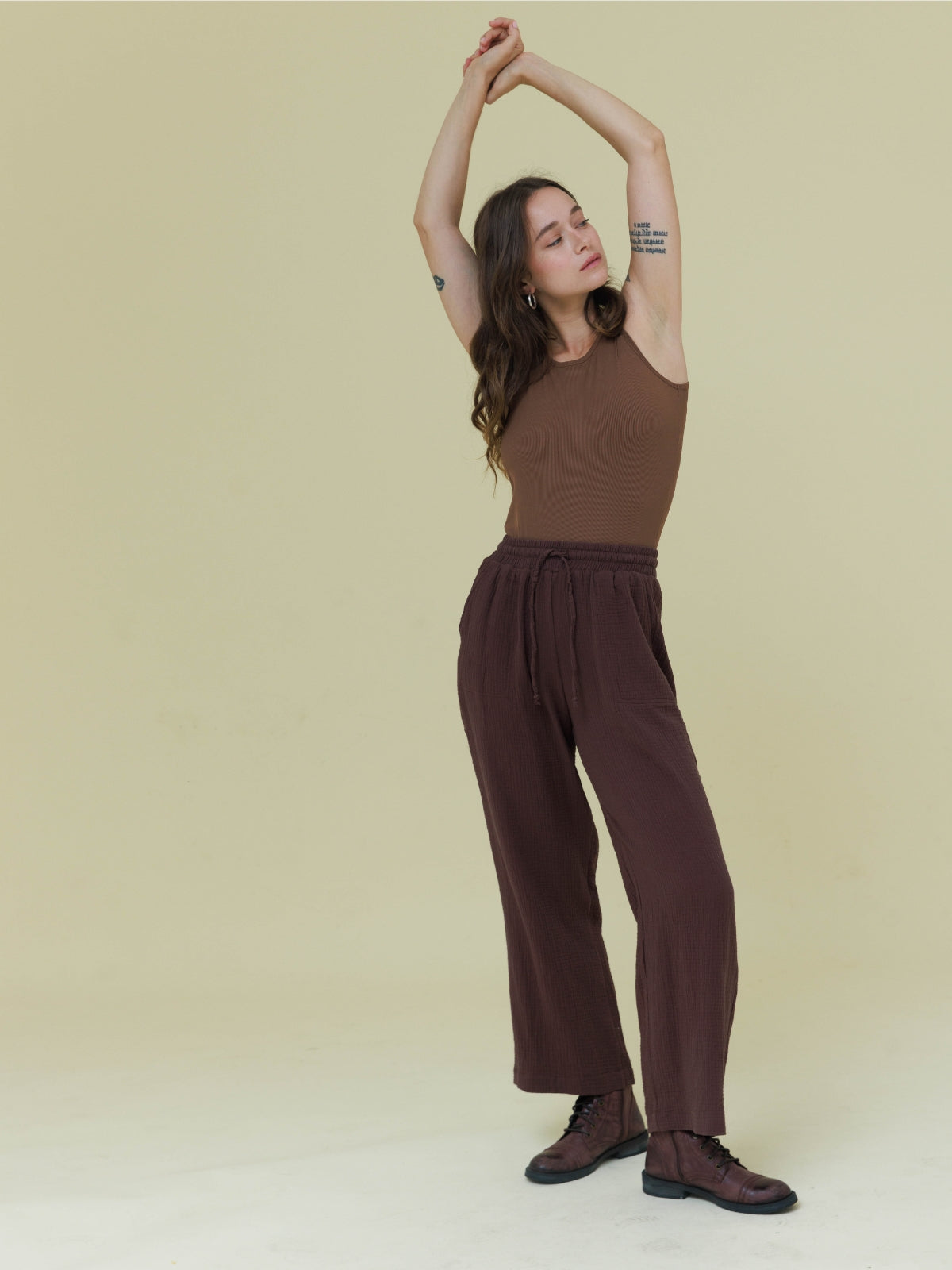 מכנסיים | קנית | חום