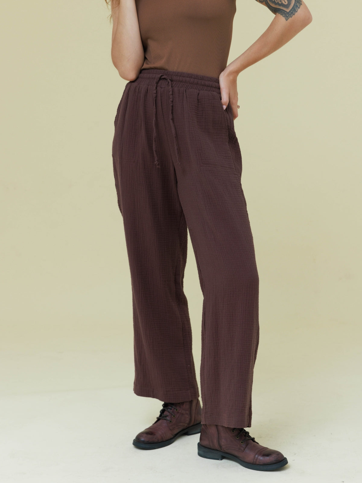 מכנסיים | קנית | חום