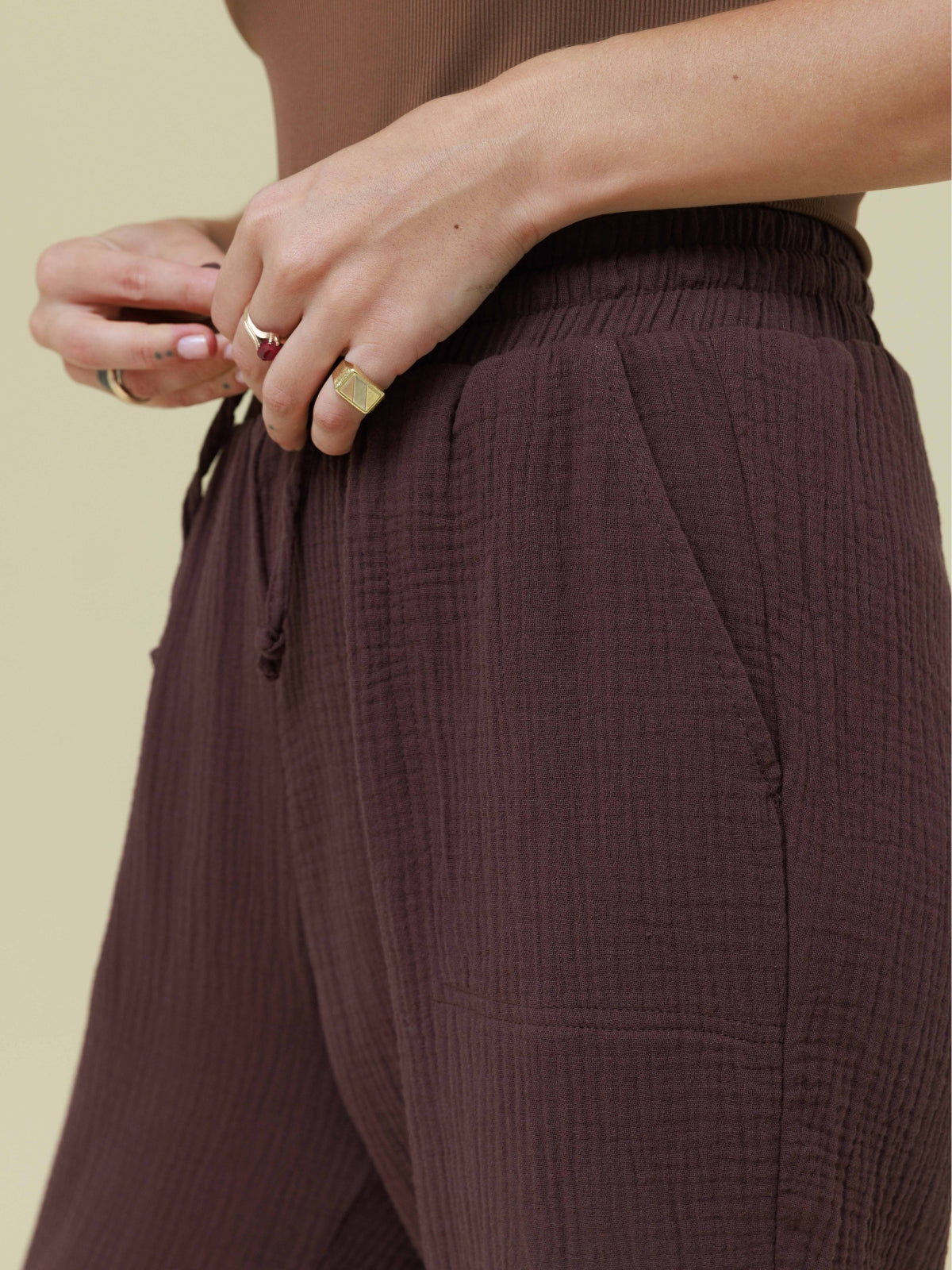 מכנסיים | קנית | חום