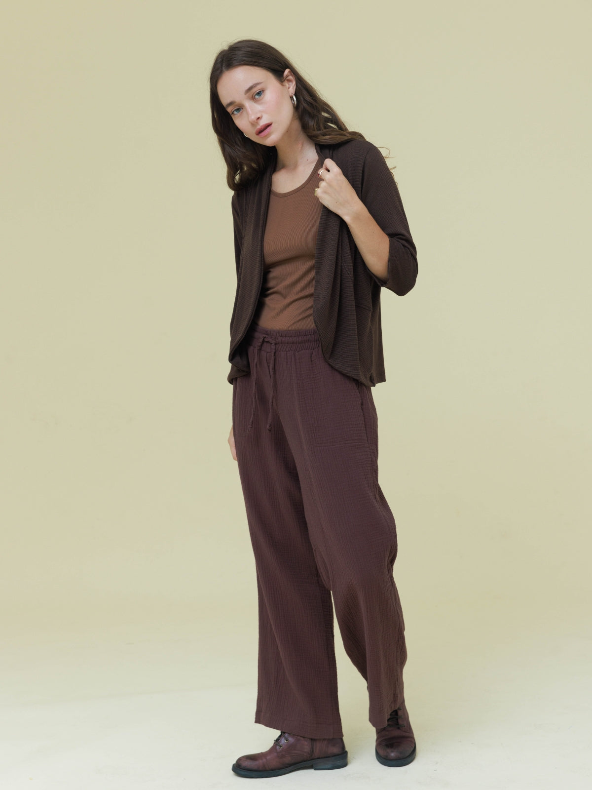 מכנסיים | קנית | חום