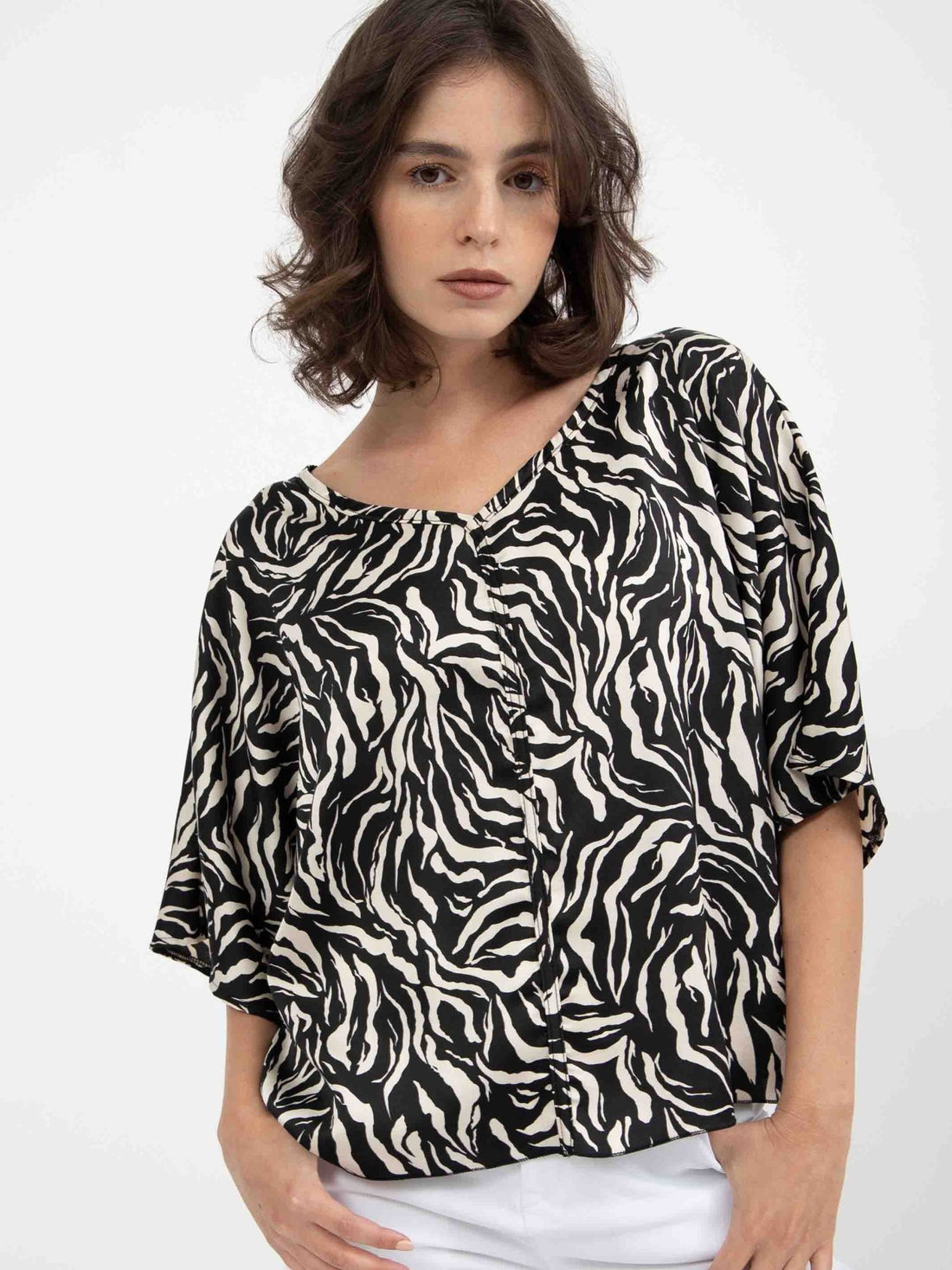 חולצה | HAPPY | זברה - 2SIS