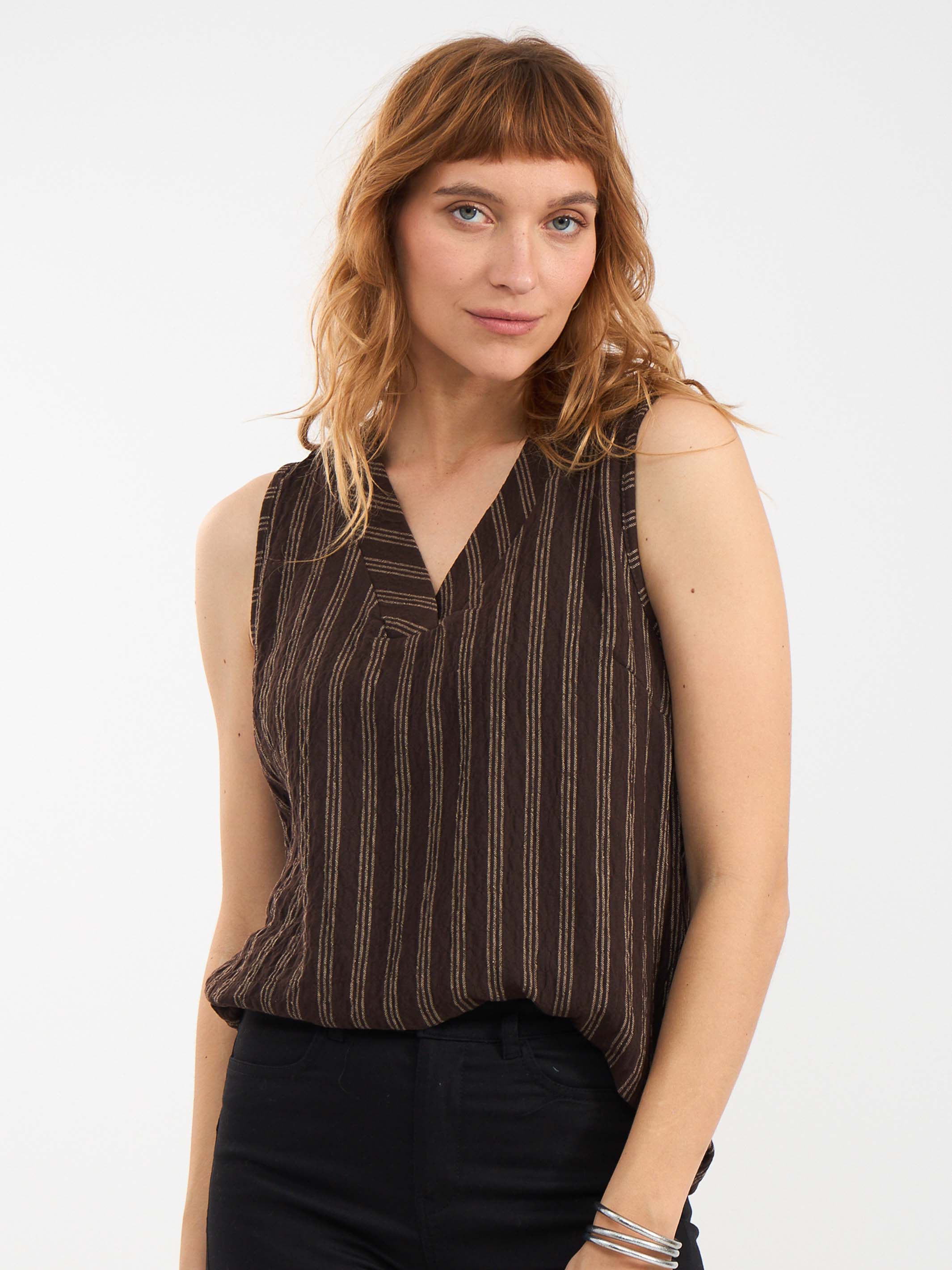 חולצה | סנונית | חום