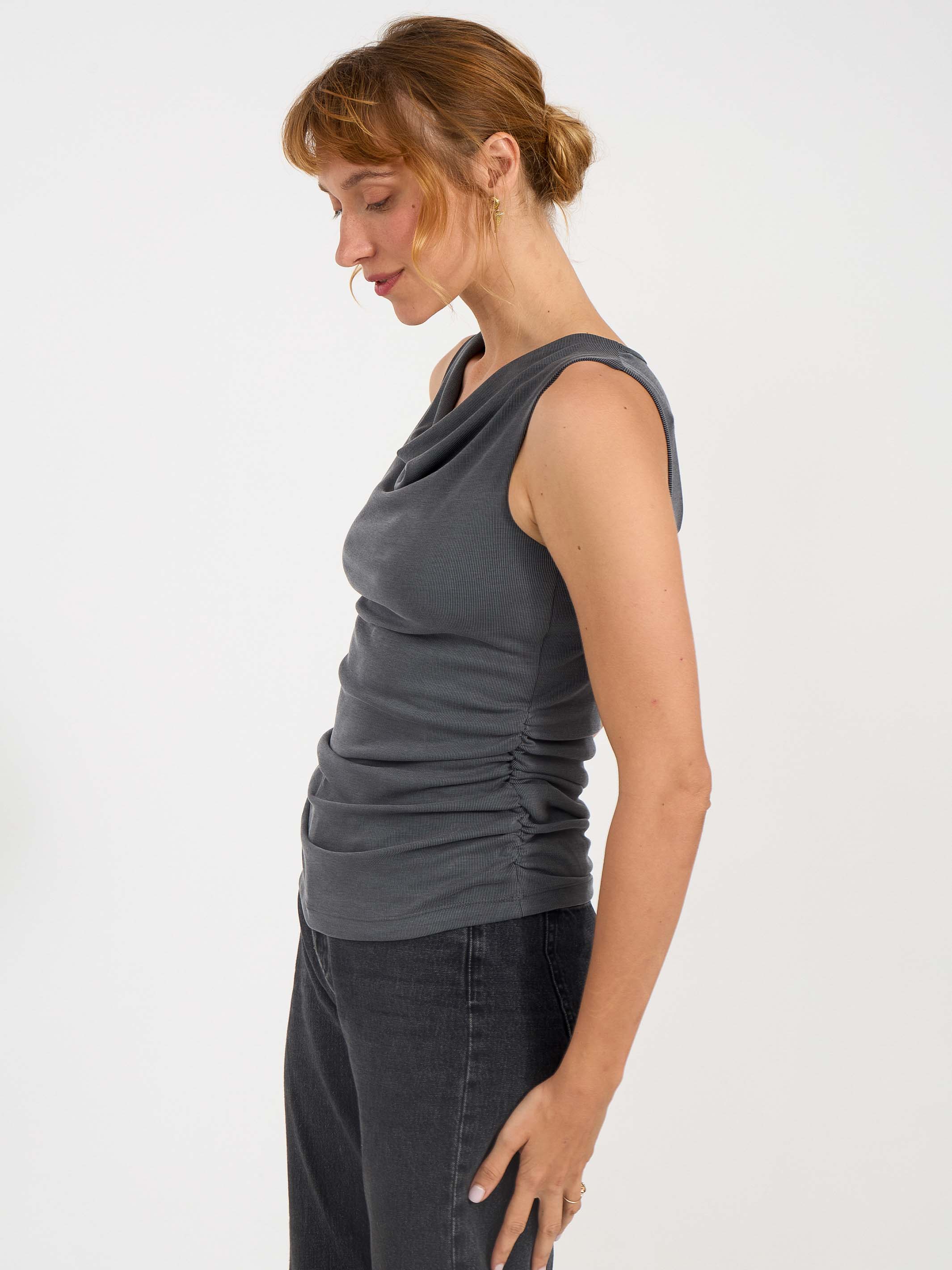 גופייה | ורדית | אפור כהה