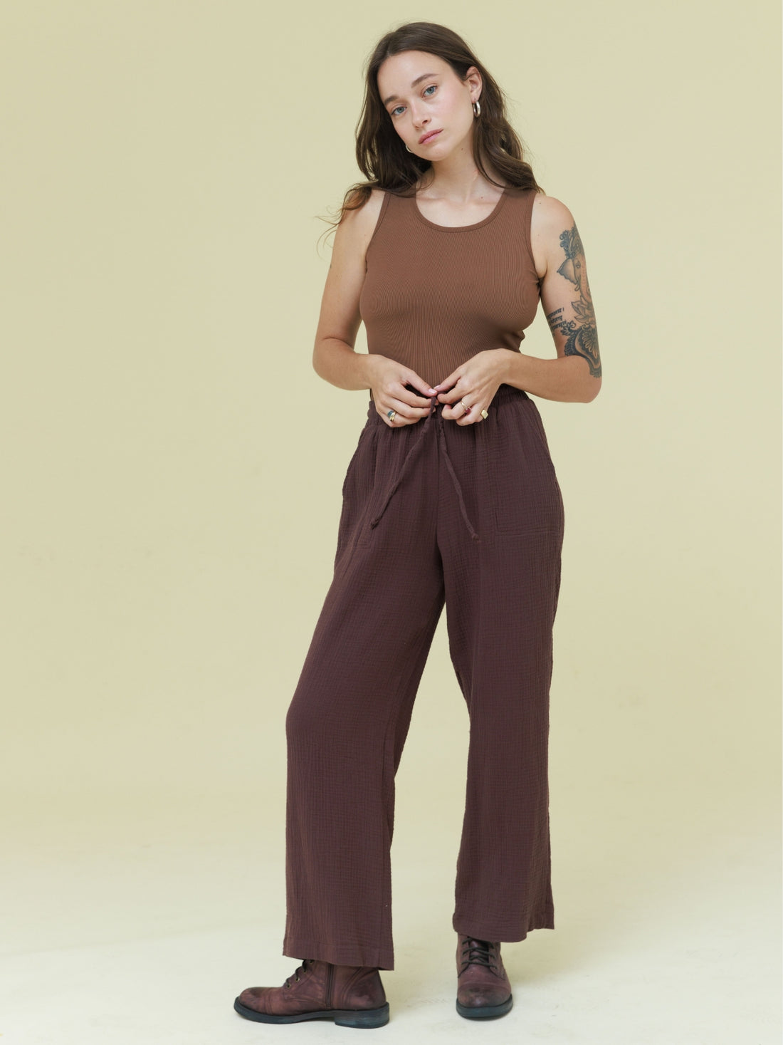 מכנסיים | קנית | חום