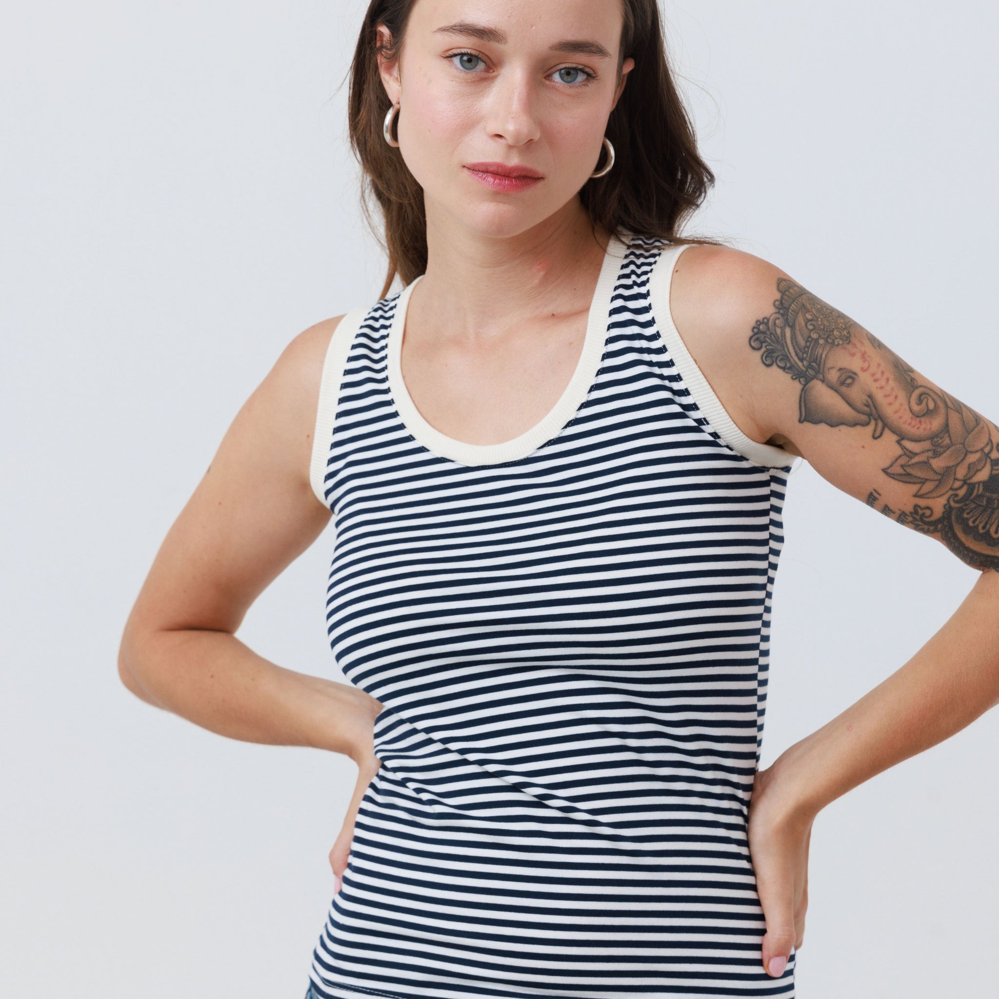 גופייה | סיס | לבן-כחול