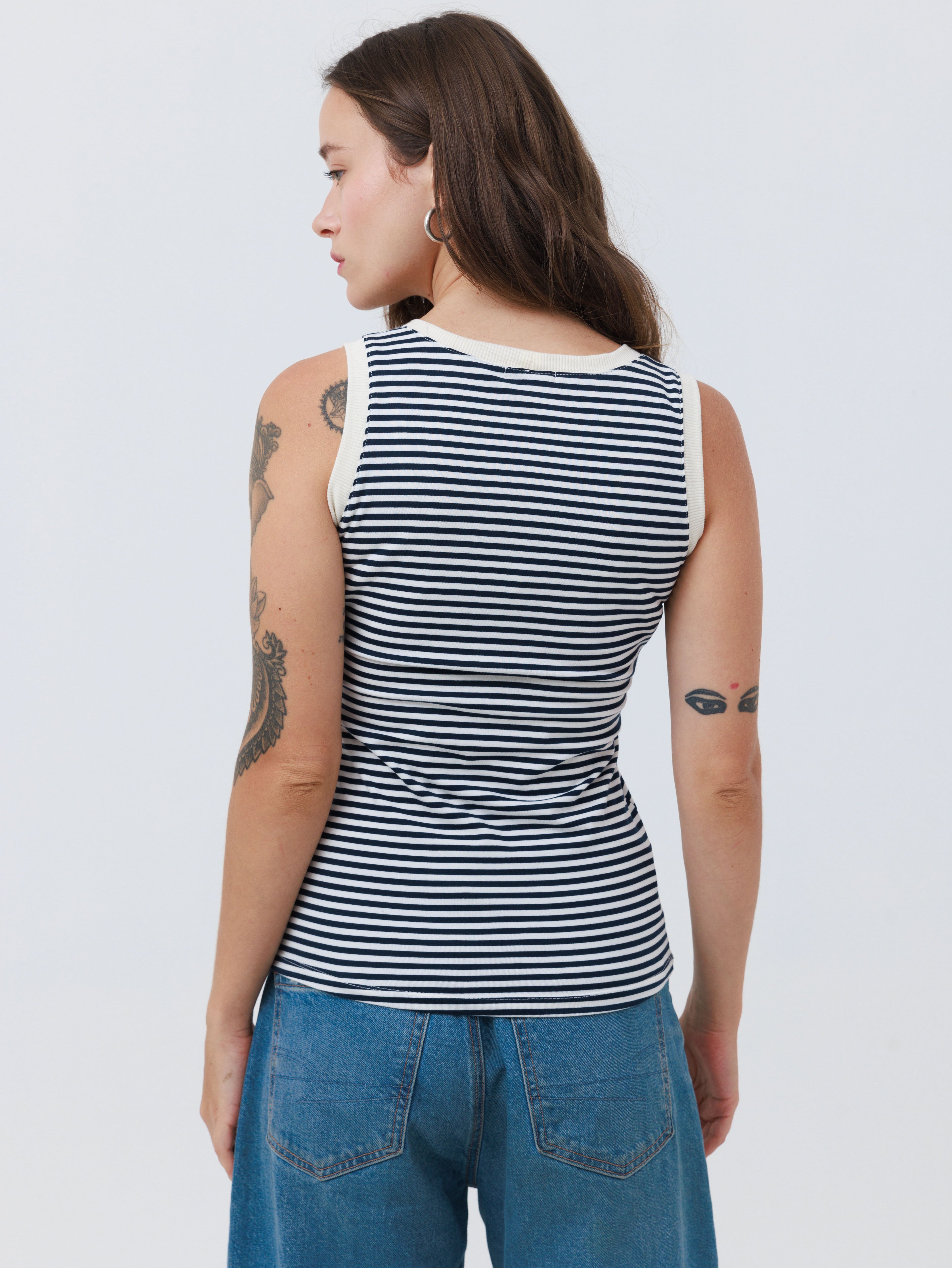 גופייה | סיס | לבן-כחול