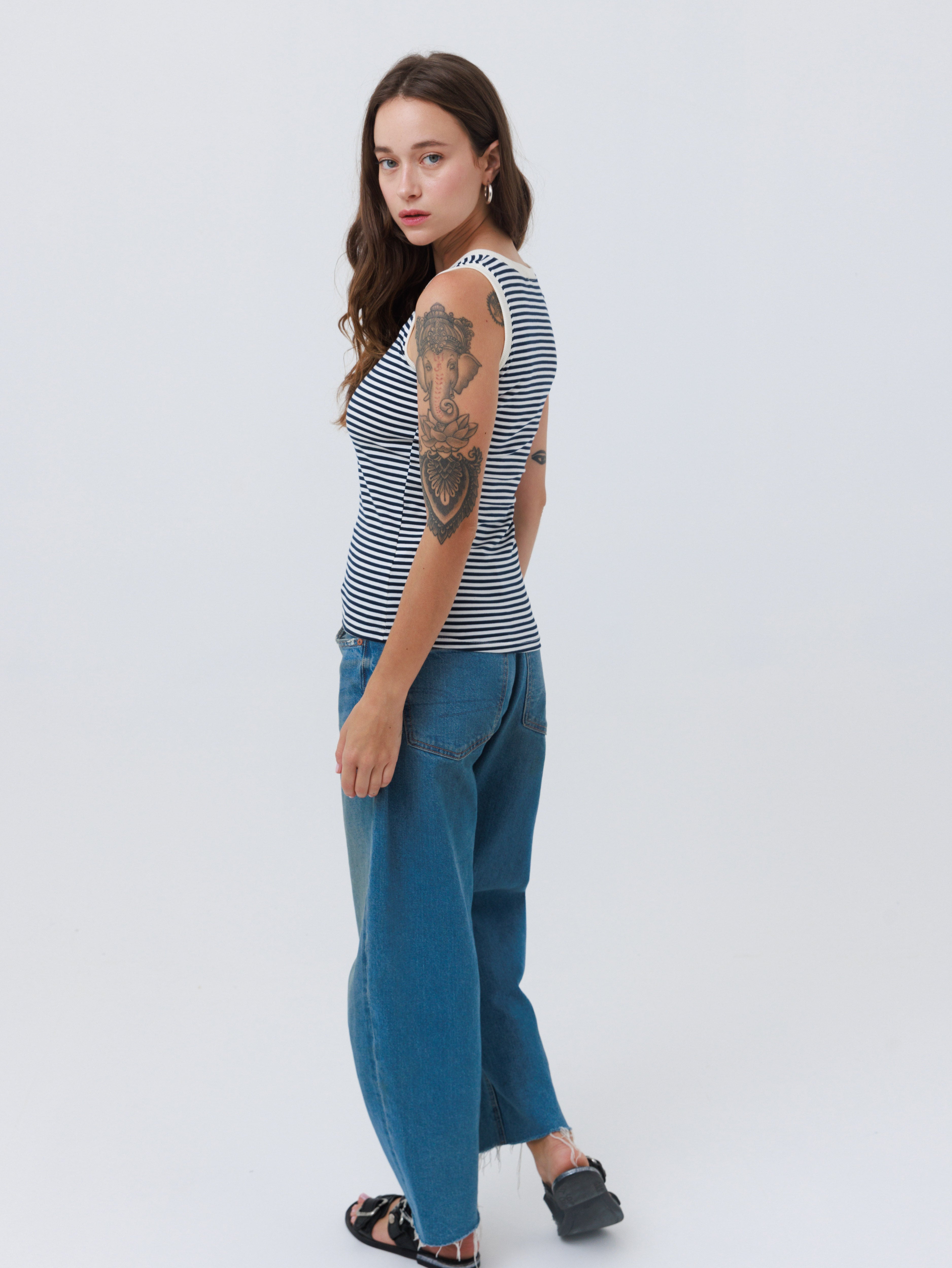 גופייה | סיס | לבן-כחול