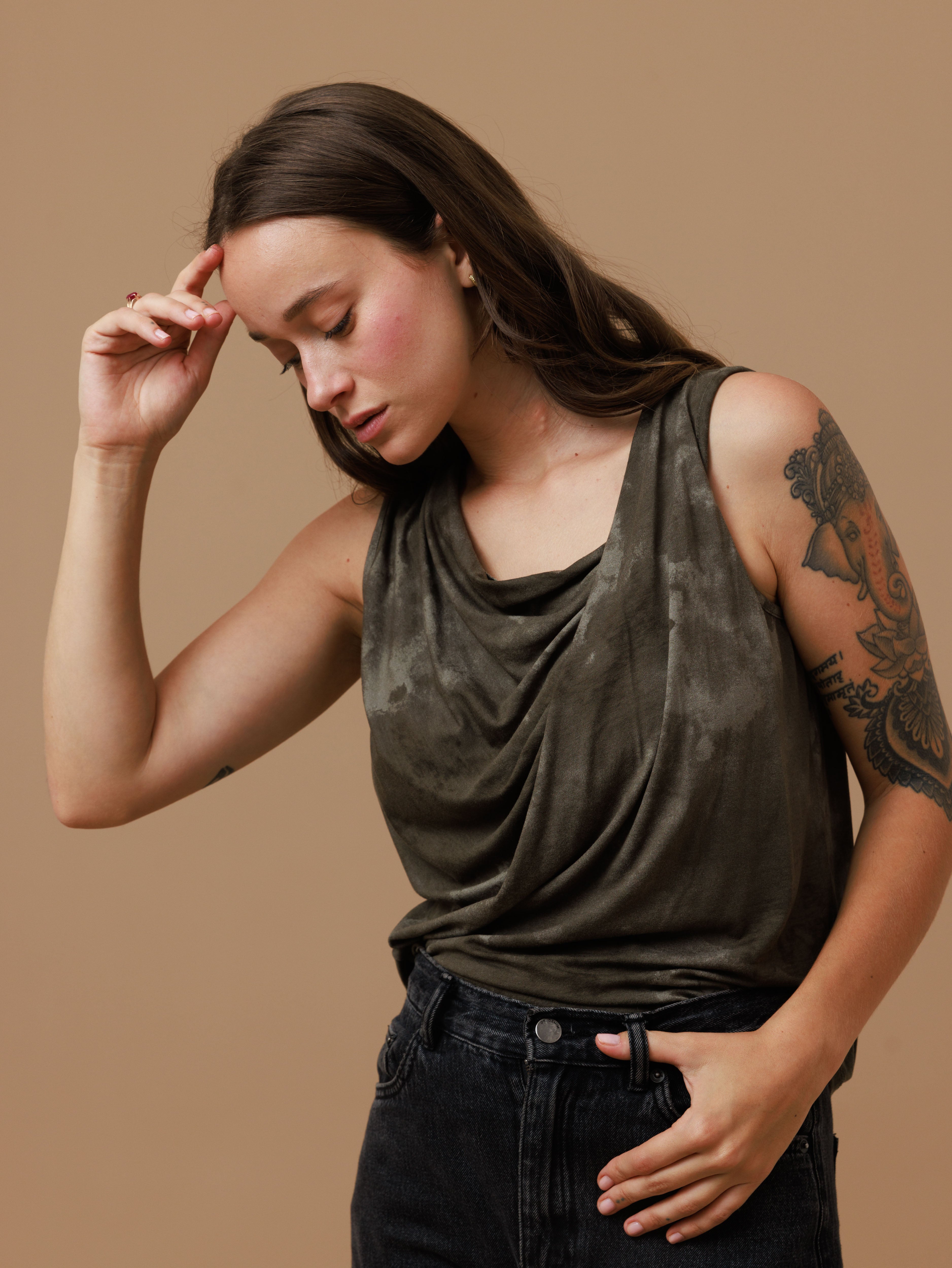 גופייה | נחליאלי | ירוק-זית