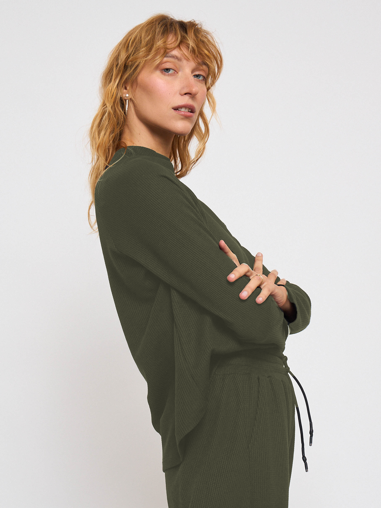 חולצה | אבישג | ירוק זית