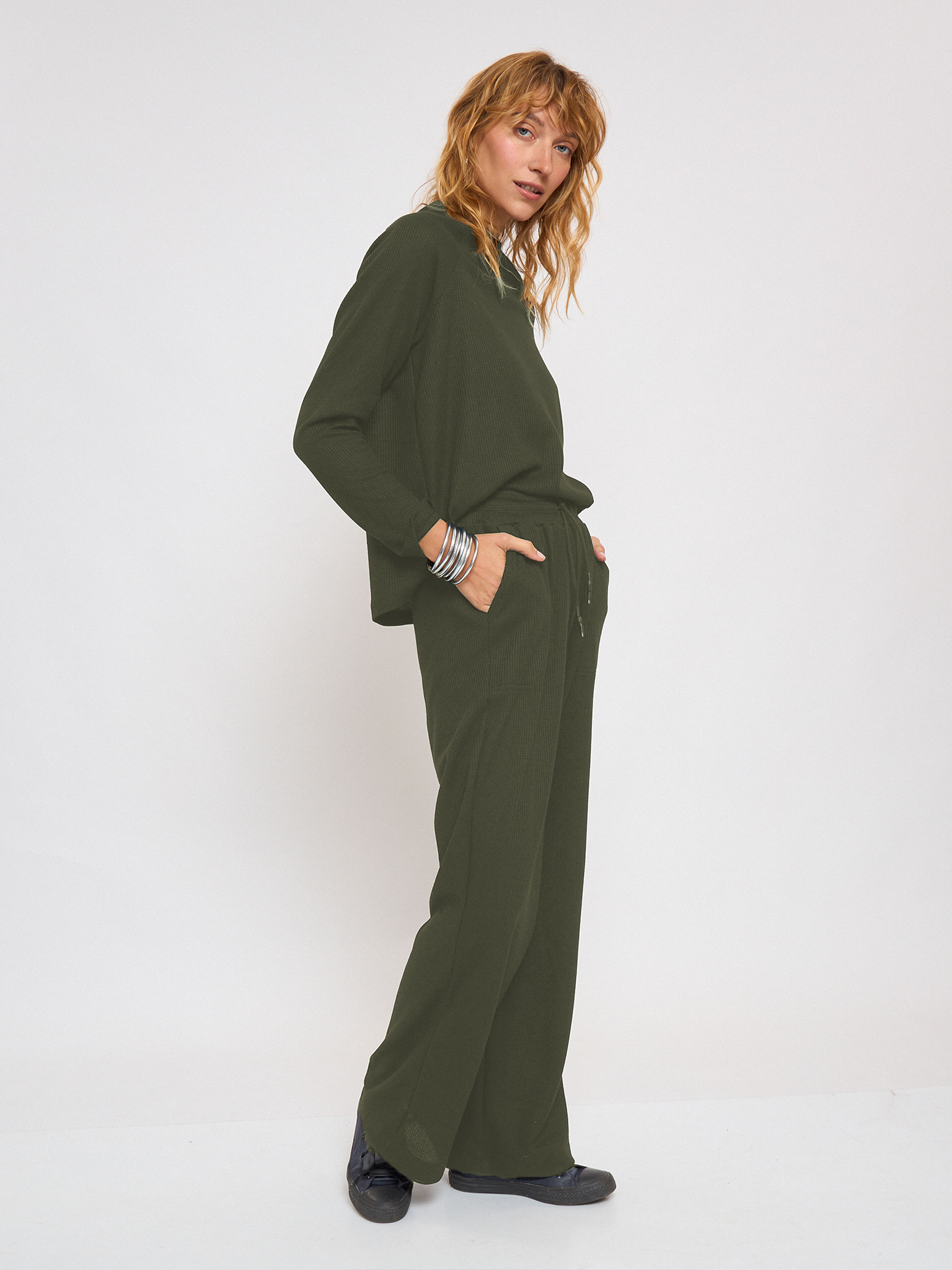 חולצה | אבישג | ירוק זית