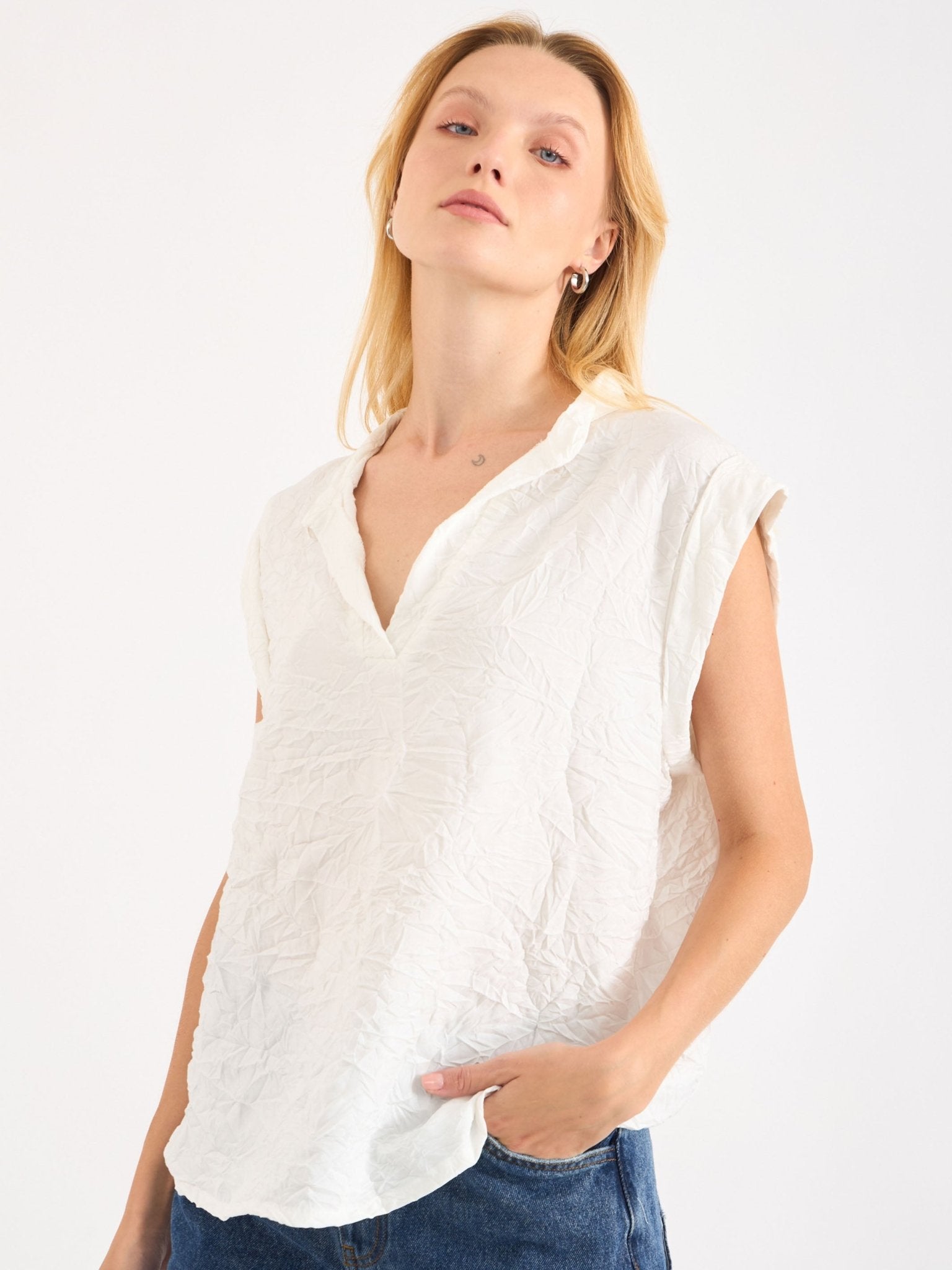 חולצת | גלי | שמנת - 2SIS