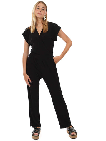 אוברול מעטפת טרפז | שחור - 2SIS