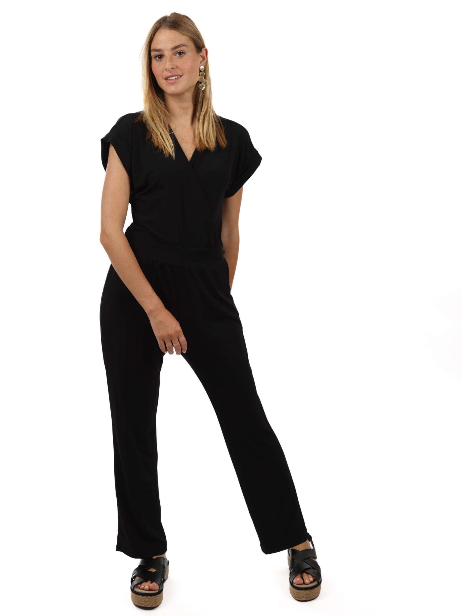 אוברול מעטפת טרפז | שחור - 2SIS