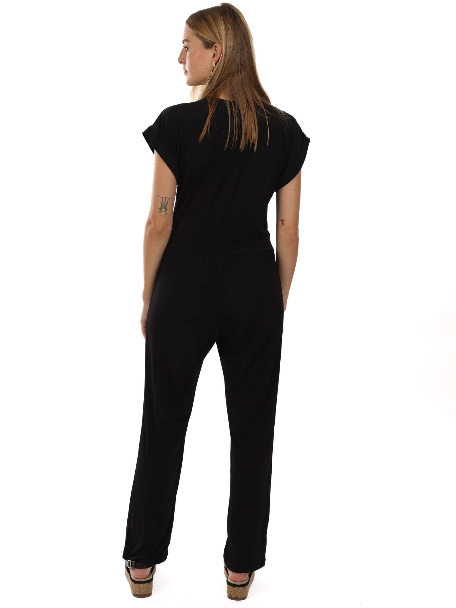 אוברול מעטפת טרפז | שחור - 2SIS