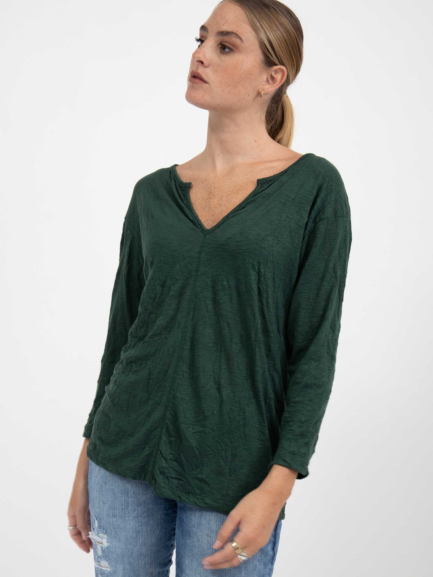 חולצה | ערבה | ירוק כהה - 2SIS